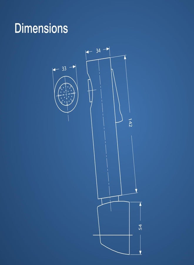 Hindware Italian Collection F160194CP Health Faucet for Bathroom | Made of ABS | Comes with 1.2m SS Tube | Easy Grip | Soft on Skin | Light Weight | Added Filter | Starc | 1-Year Manufacturer Warranty - Image 3